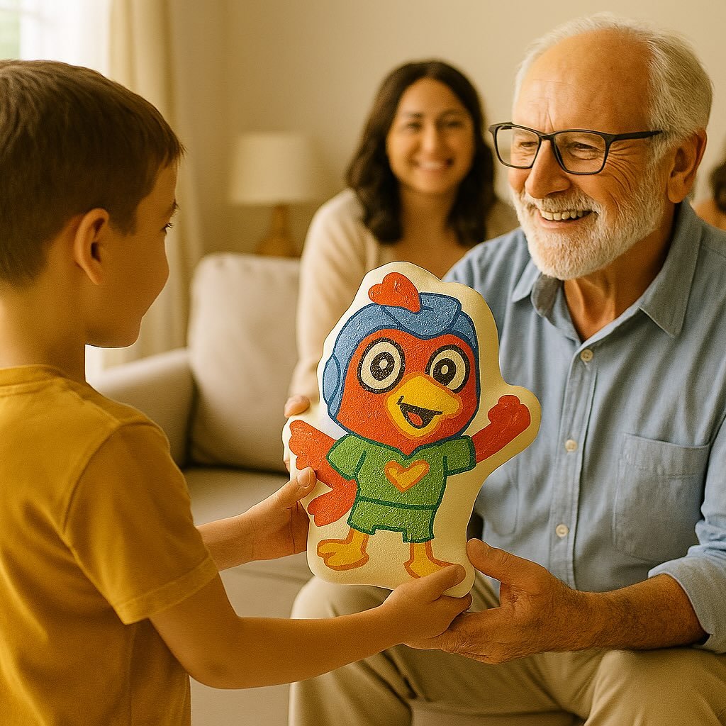 Best Gifts for Grandparents Made from Kids’ Artwork - Draw Pillows