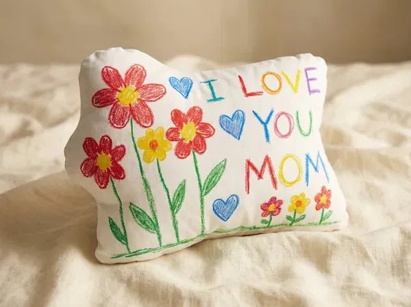 Finished shaped pillow close-up